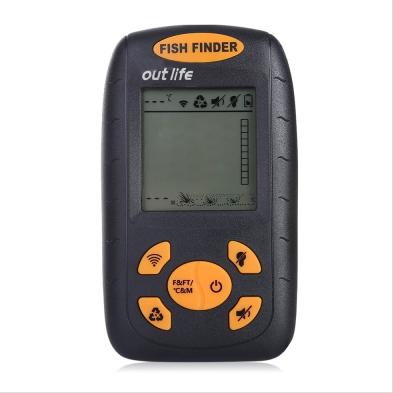 LCD Monitor Sonar Sounder Alarm Fishfinder